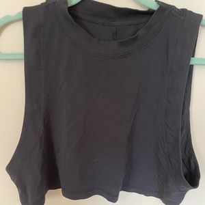 Lululemon All Yours Crop Tank-black